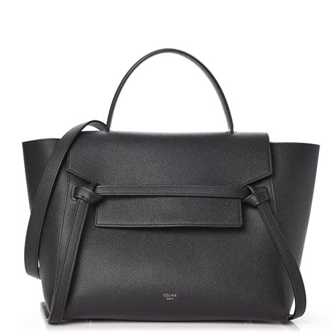 celine ladies black grained calfskin mini belt shoulder bag|MINI BELT BAG IN GRAINED CALFSKIN .